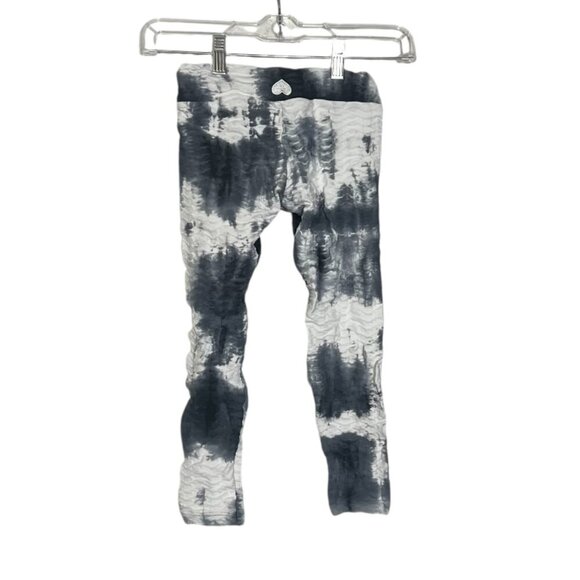 Booty by Brabants Girls Leggings Tie-Dye Black and White One Size 3-7 - Picture 2 of 8